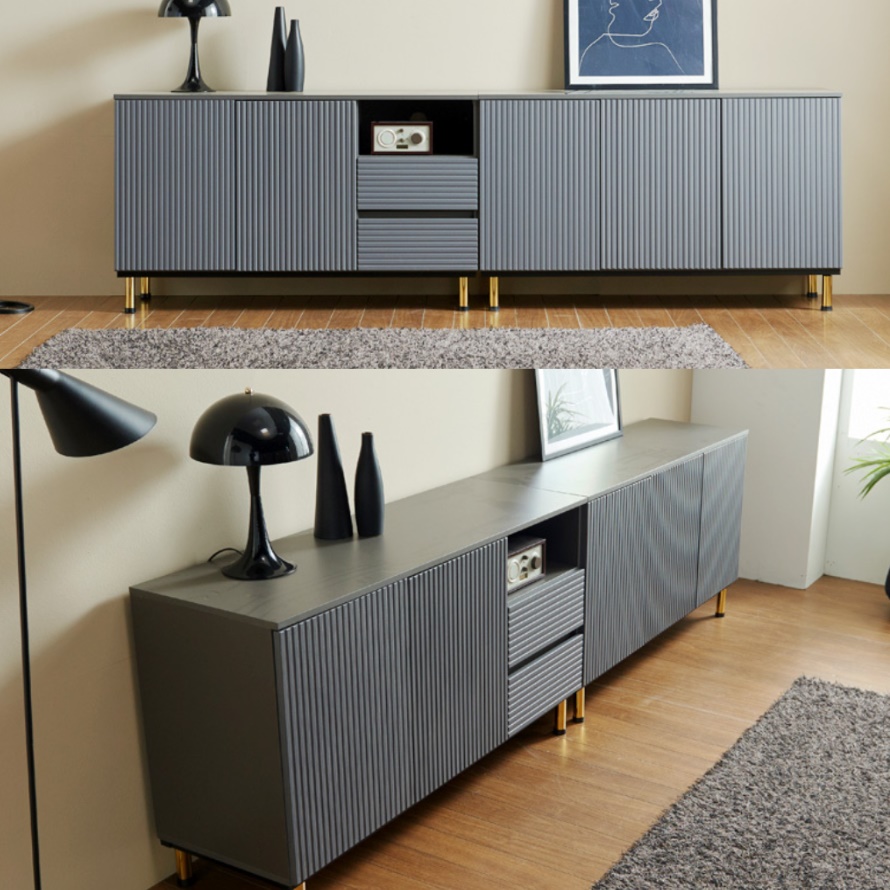 키 큰 거실장 와이드 오디오 장 높은 티비 티브 다이