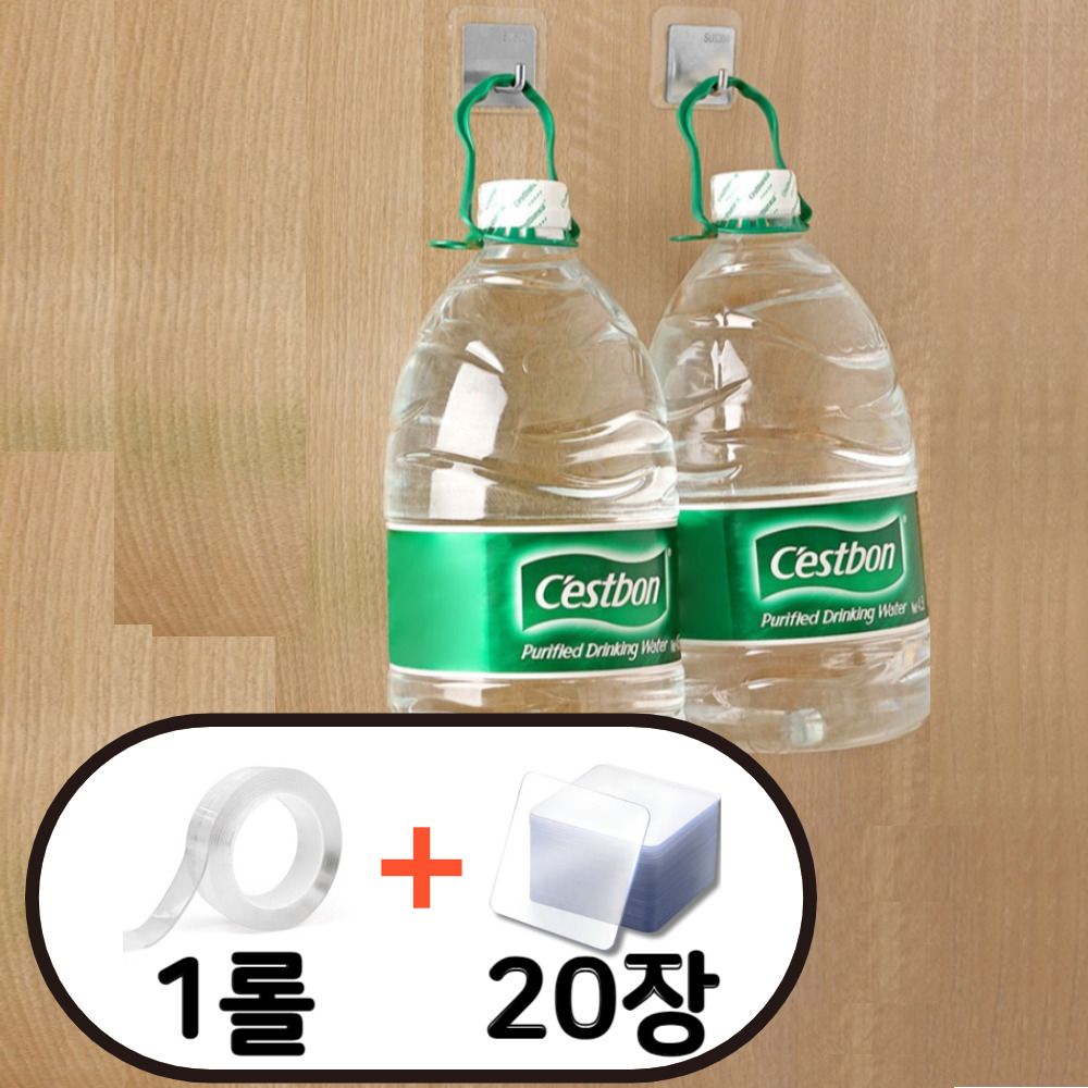 초강력 실리콘 양면테이프 아크릴 클리어겔 투명 방수 테이프 세트 - 메인 이미지