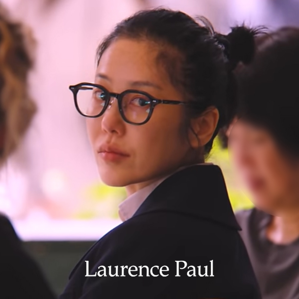 로렌스폴 쿠버01 C01 블랙 코받침 있는 가벼운 뿔테 안경