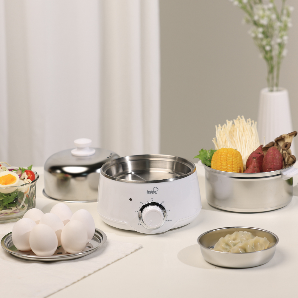 콕스타 전기 미니 스텐 계란찜기 에그쿠커 달걀 삶는 기계 NKTES-1000