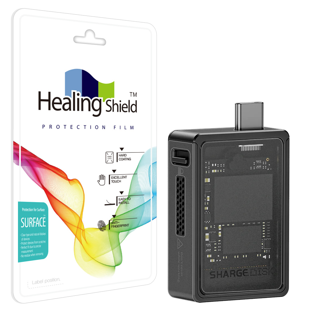 샤지 디스크 M2 NVMe 2230 SSD 인클로저 외장 SSD 무광 외부보호필름 세트