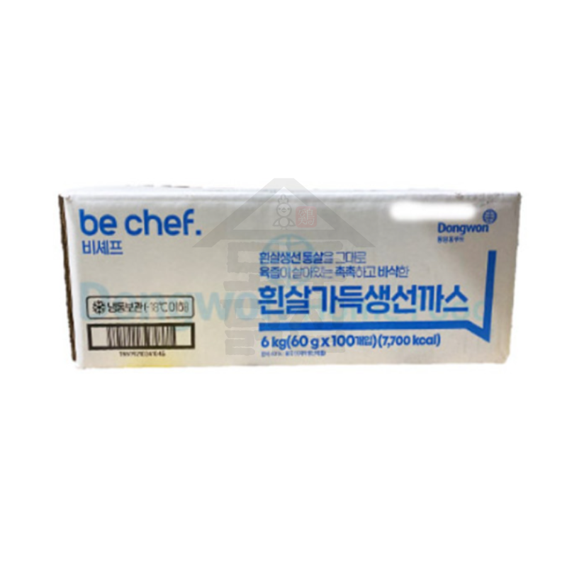 동원 홈푸드 비셰프 흰살가득 생선까스 6kg (60gx100개입) BOX 대용량 - 상세 이미지 3