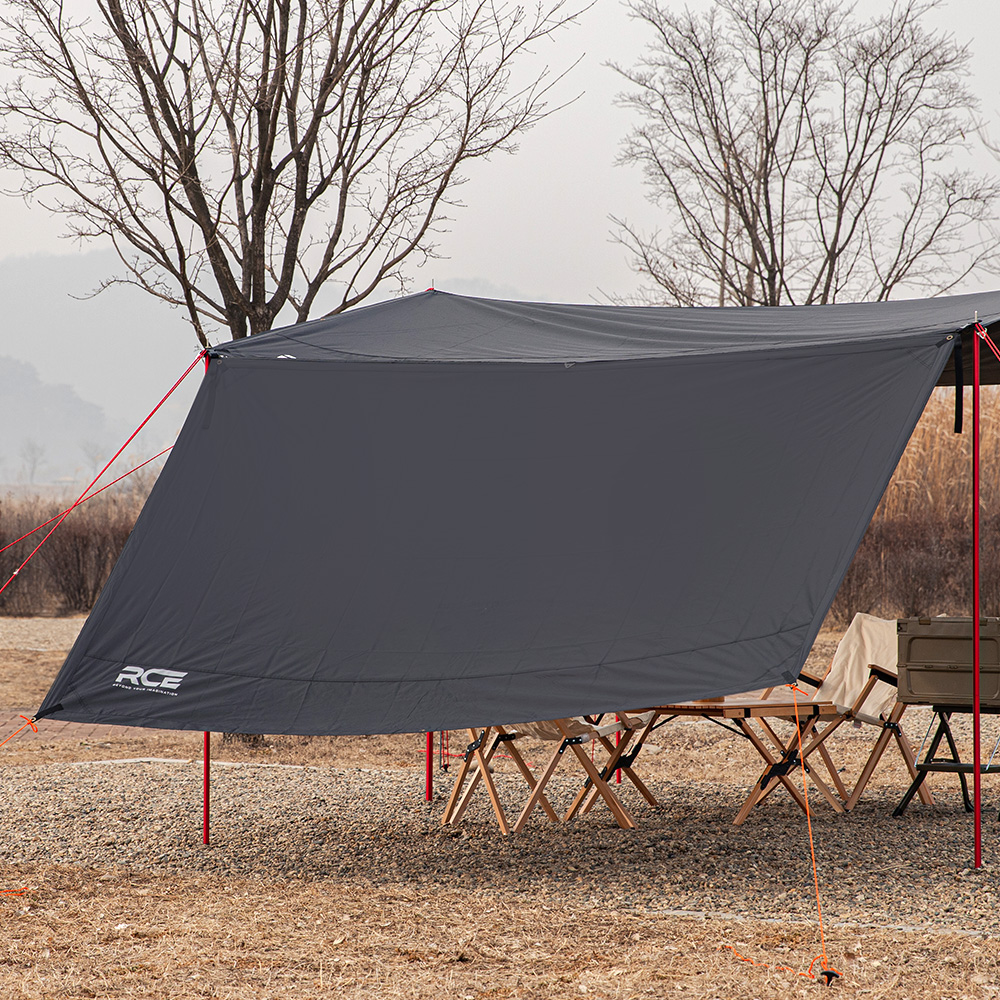 로티캠프 타프 렉타 캠핑 블랙코팅 사이드월 바람막이 그늘막 가림막 BTS-420