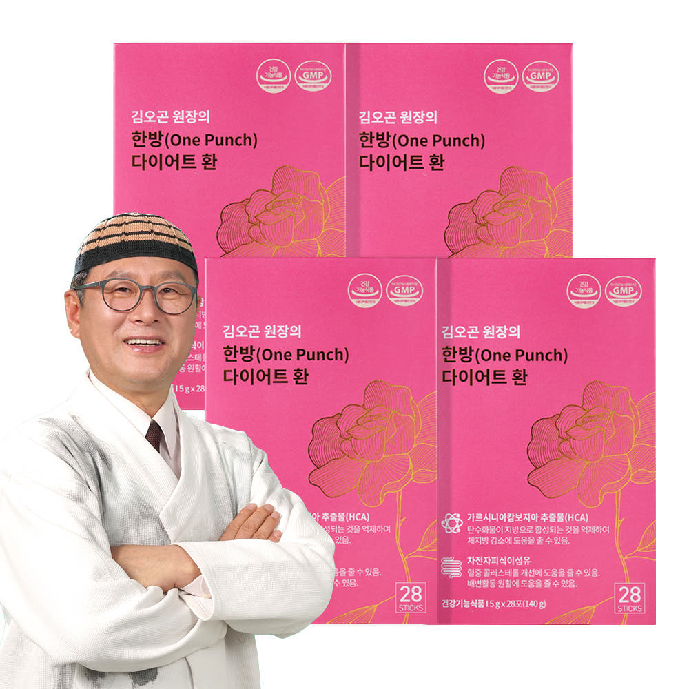 김오곤 한방(OnePunch) 다이어트 환 가르시니아 식이섬유 차전자피 28포, 4개 가격 비교 지니트레저 김오곤 한방(OnePunch) 다이어트 환 가르시니아 식이섬유 차전자피 28포, 4개