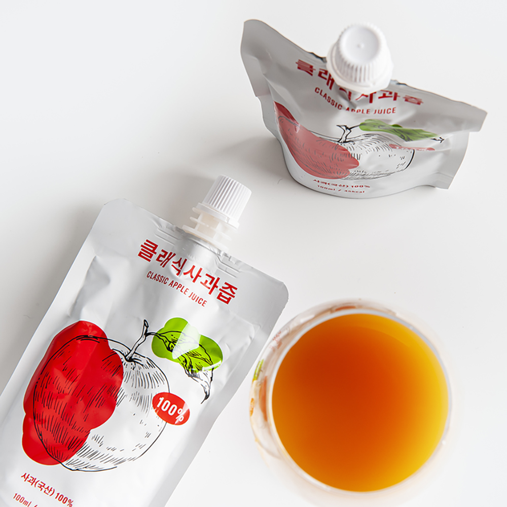 (클래식농원)직접 농사지어 갈아만든 사과즙 100ml 20팩 NFC 착즙 - 상세 이미지 4