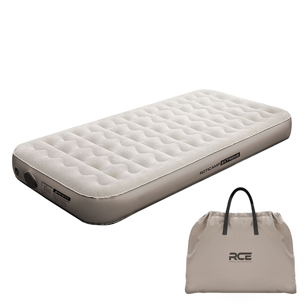 로티캠프 에어 매트 자충 캠핑 침대 매트리스 텐트 휴대용 싱글, 22cm, 탄