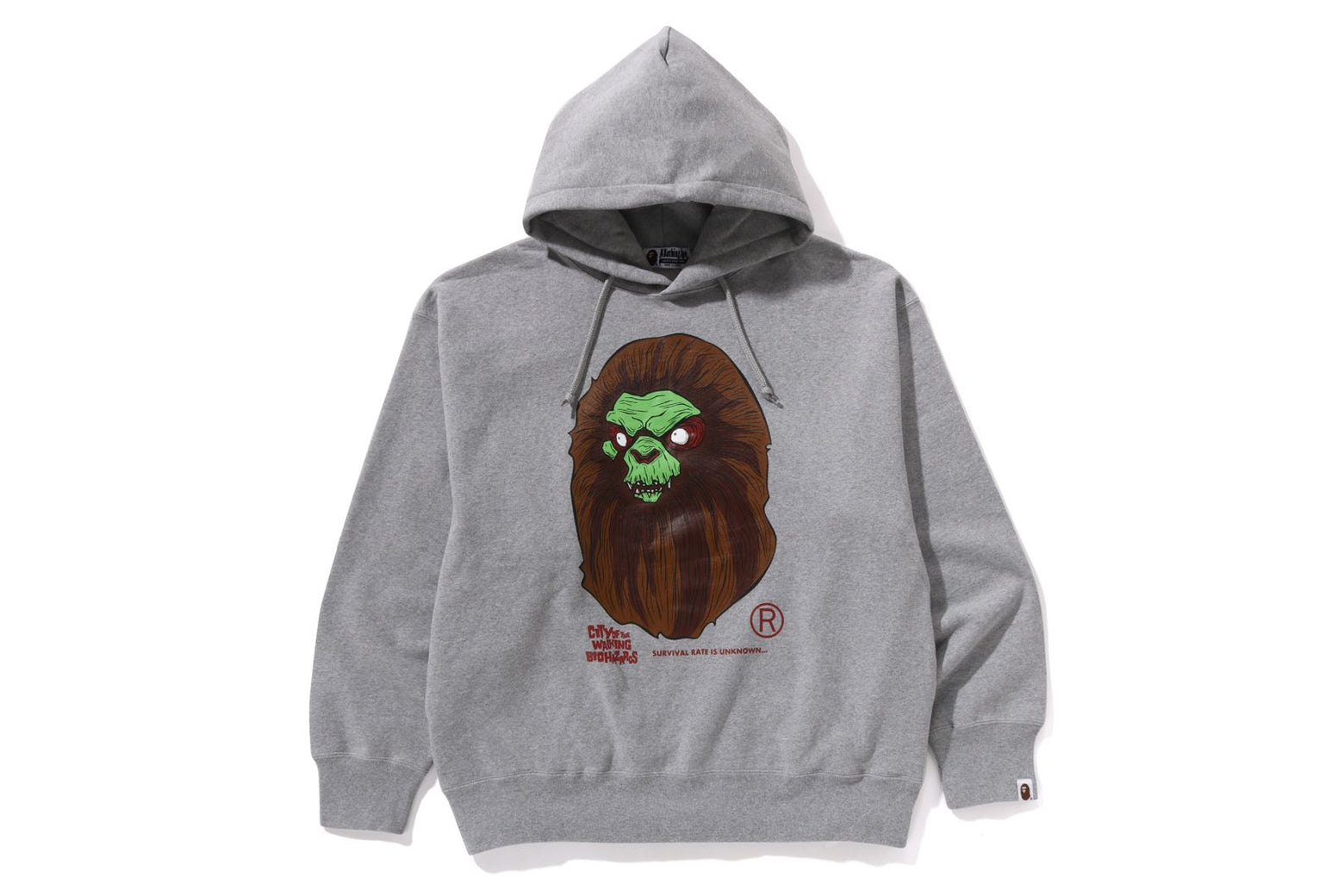 베이프 후드티 HORROR MAD FACE RELAXED FIT PULLOVER HOODIE 1K70-114-003 - 상세 이미지 2