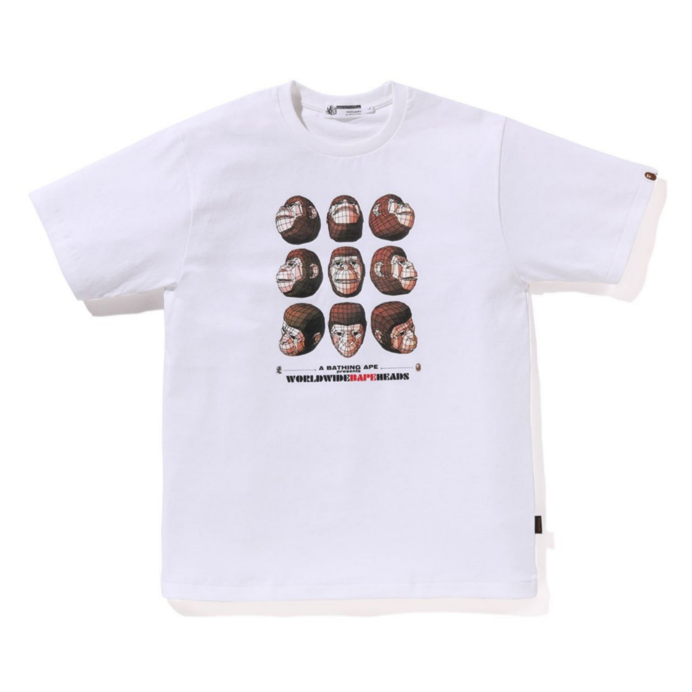 베이프 반팔티 POLYGON APE HEAD TEE 1K70-109-006 - 상품 이미지