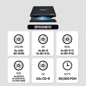 BP60NB10 외장 노트북 ODD 영화 콘서트 블루레이 DVD 재생 리... 개봉기 | 실사용 후기 - 상품 이미지 3