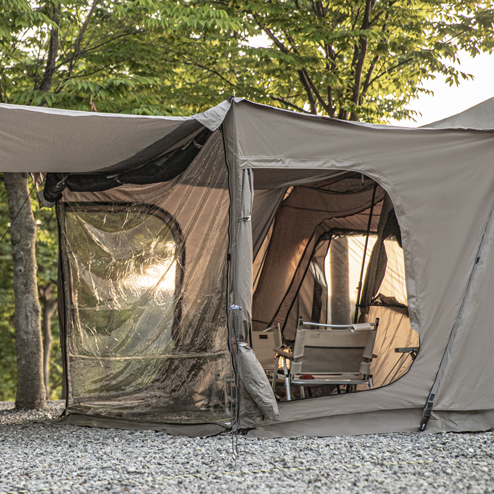 [풀오픈/하프오픈전용] 힐하우스 그늘막 원터치 텐트 확장형 전실 전용 TPU 윈도우