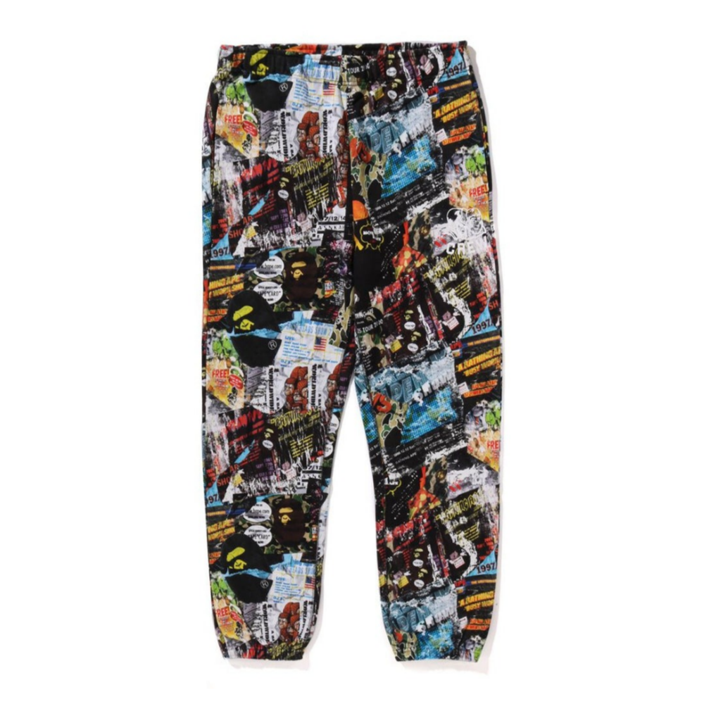 베이프 바지 FLYER PATTERN SWEAT PANTS 1K70-152-005 - 상품 이미지