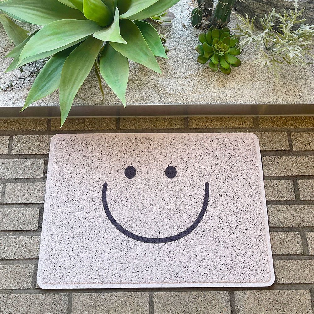 사라하우스 스마일 코일매트 현관 바닥 발판 출입구 발매트