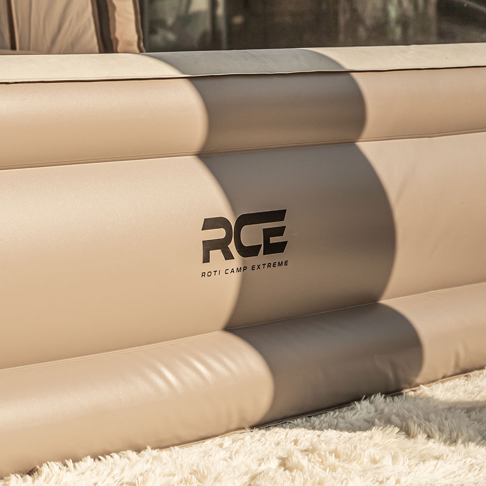 로티캠프 에어 매트 자충 캠핑 침대 매트리스 텐트 휴대용 46cm 퀸, 탄