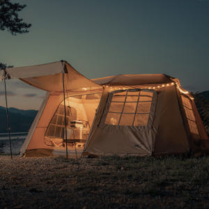 로티캠프 원터치 텐트 그늘막 캠핑 대형 감성 비치 나들이 힐하우스 운동러 솔직 후기 | 실사용 리뷰 - 상품 이미지 2