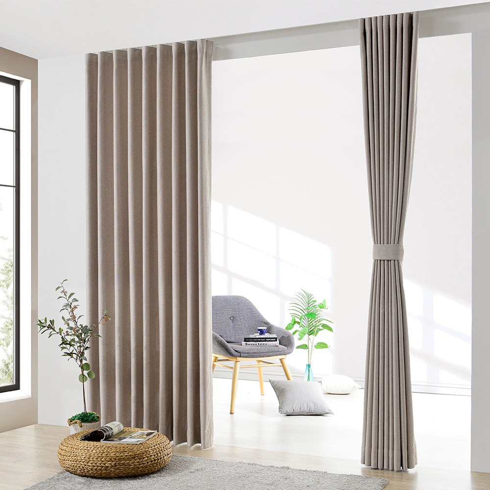 살랑공간 아틀라 형상기억 거실용커튼 주문제작 높이맞춤 2장구성 소형