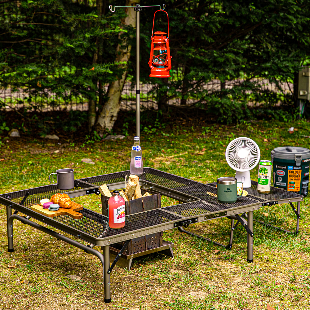 로티캠프 캠핑 테이블 IGT 좌식 원액션 화로대 접이식 경량 휴대용 MBT-900 샴페인 - 상세 이미지 4