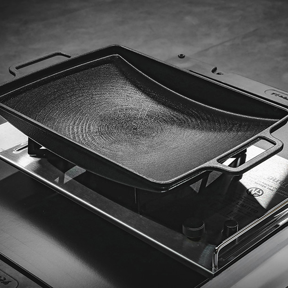 N.I.P 플랫 그리들 팬 / 사각 깊은 미니 전골 인덕션겸용 IGT 플랫버너 호환