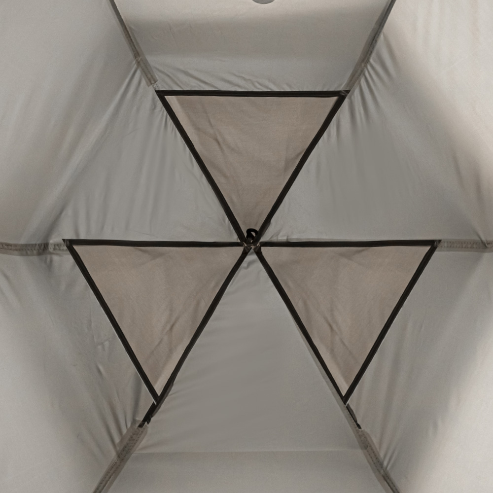 로티캠프 원터치 텐트 돔 그늘막 캠핑 감성 비치 나들이 HEX5-4