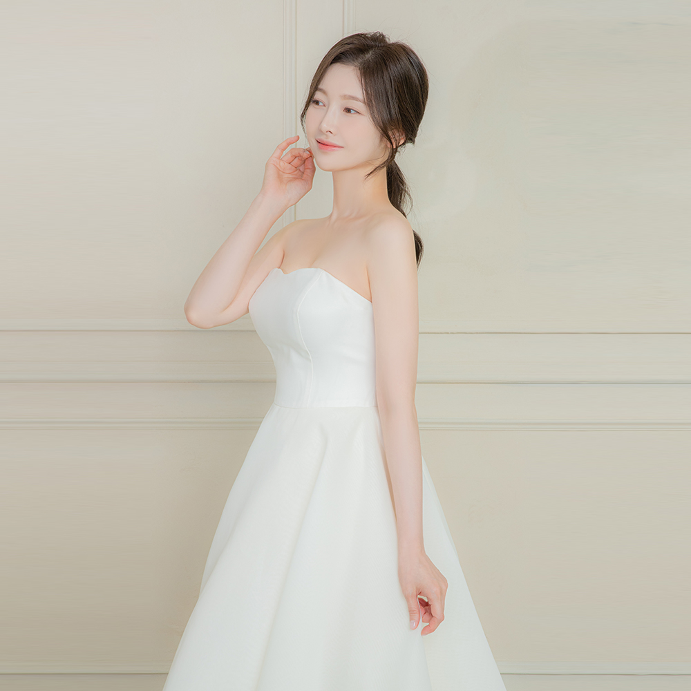 [청담동] 화이트 웨딩브라 끈없는브라 웨딩드레스 보정속옷 오프숄더 누브라 - 상세 이미지 4
