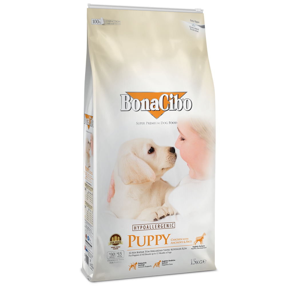 보나시보 퍼피 15kg 대용량 강아지사료+샘플사료 200g - 상세 이미지 2