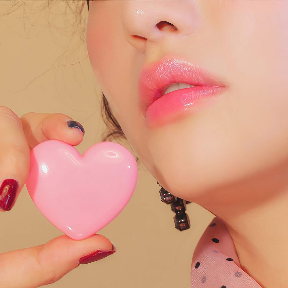 하트 립밤 공병 립스틱 용기 화장품 만들기 미니 소분 케이스 립글로즈 아이 섀도우 재료 - 상품 이미지