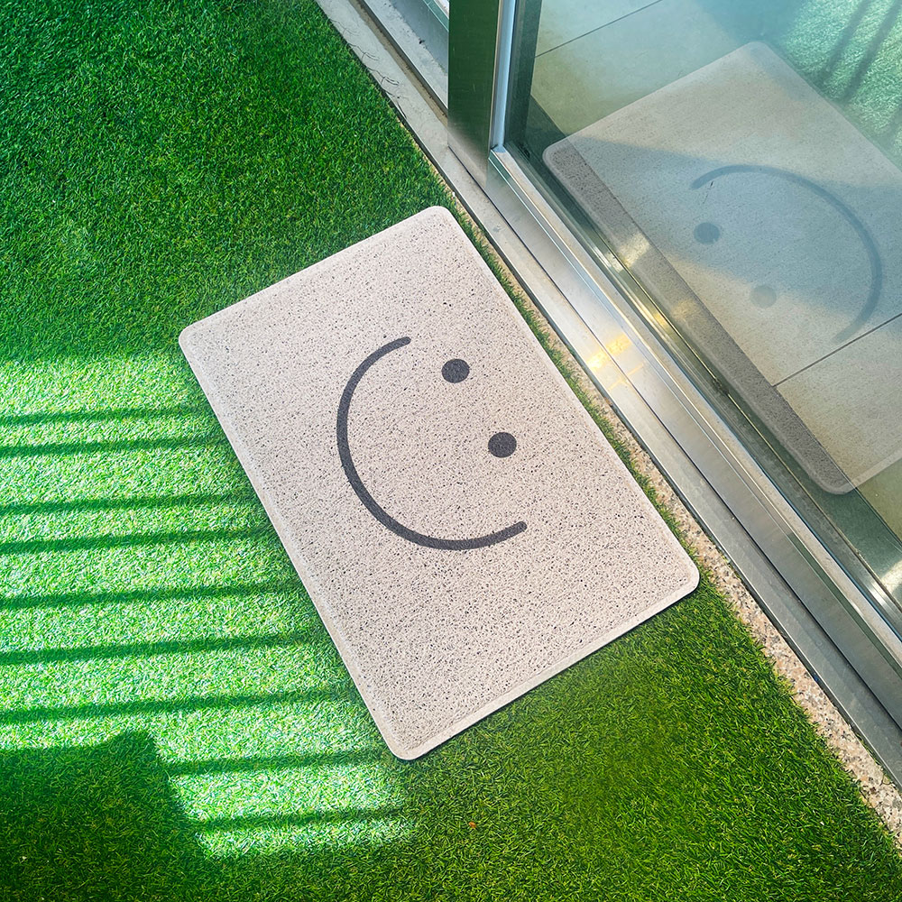 사라하우스 스마일 코일매트 현관 바닥 발판 출입구 발매트