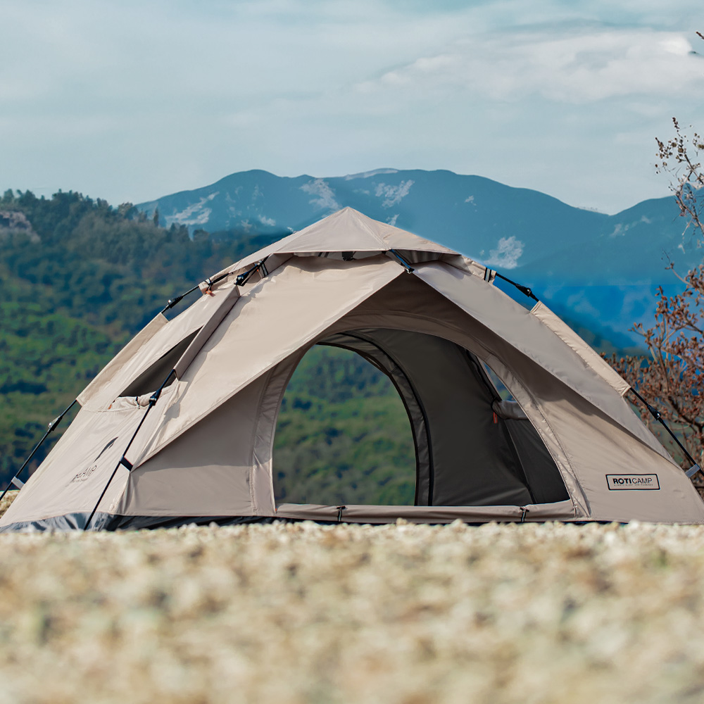 로티캠프 원터치 텐트 그늘막 캠핑 감성 비치 나들이 COM2