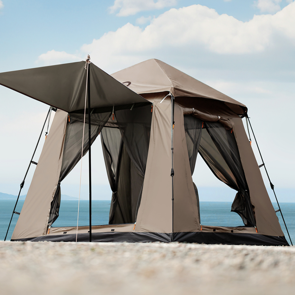 로티캠프 원터치 텐트 그늘막 캠핑 감성 비치 나들이 SN4