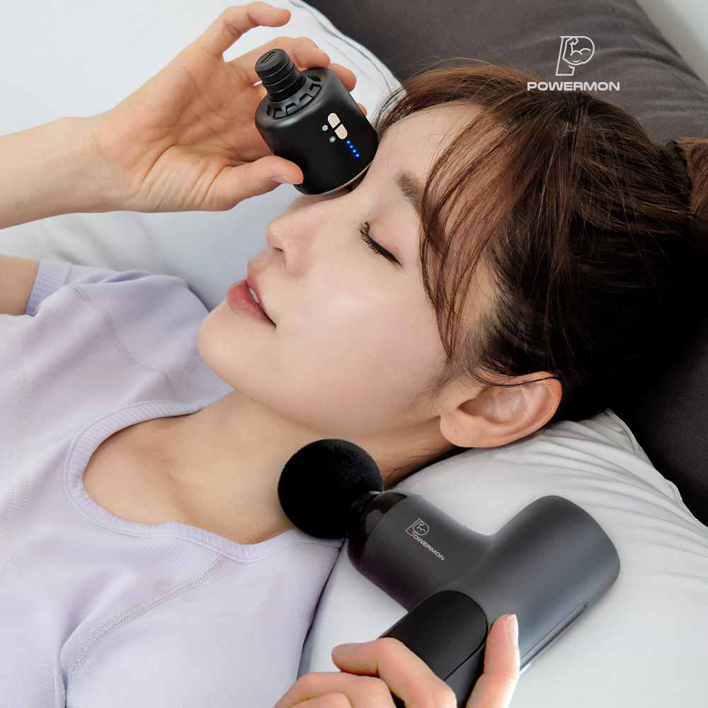 파워몬 냉온열 마사지건 냉온 분리형 휴대용 진동 마사지기 전동 안마기 초경량 안마 - 상세 이미지 2