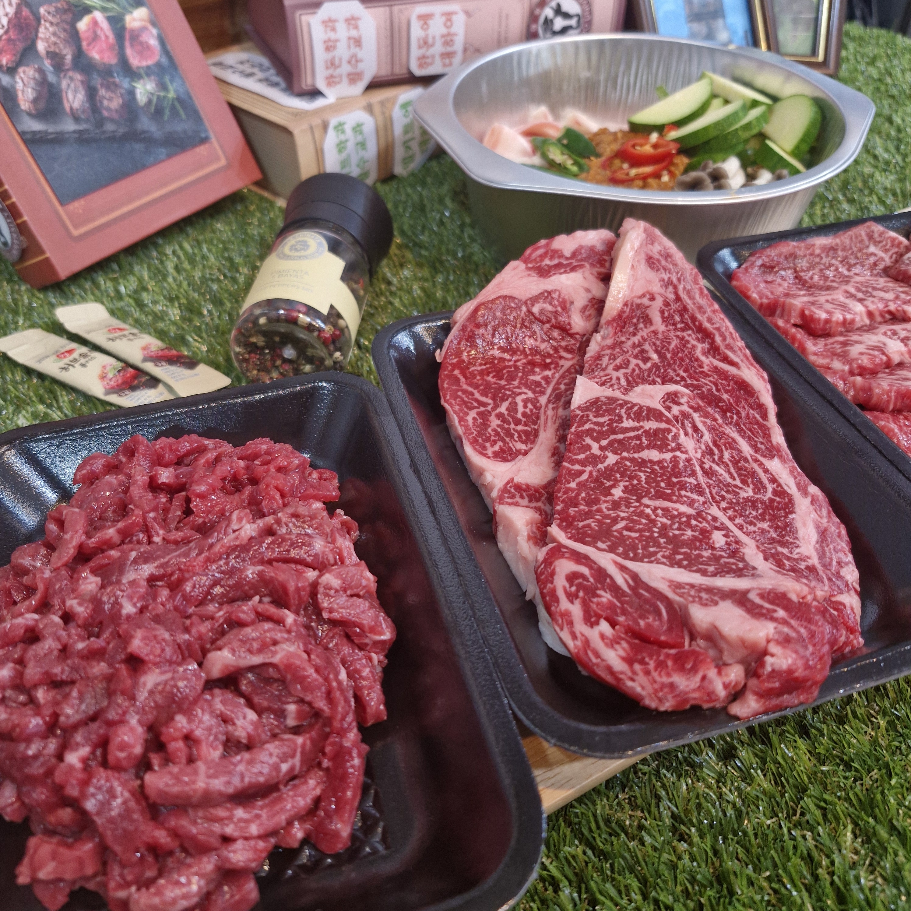 한우대학 한우 오마카세 총구성 1.3kg 육회 풍성한 특수부위 홈마카세 부채 업진 토시살 - 상세 이미지 2