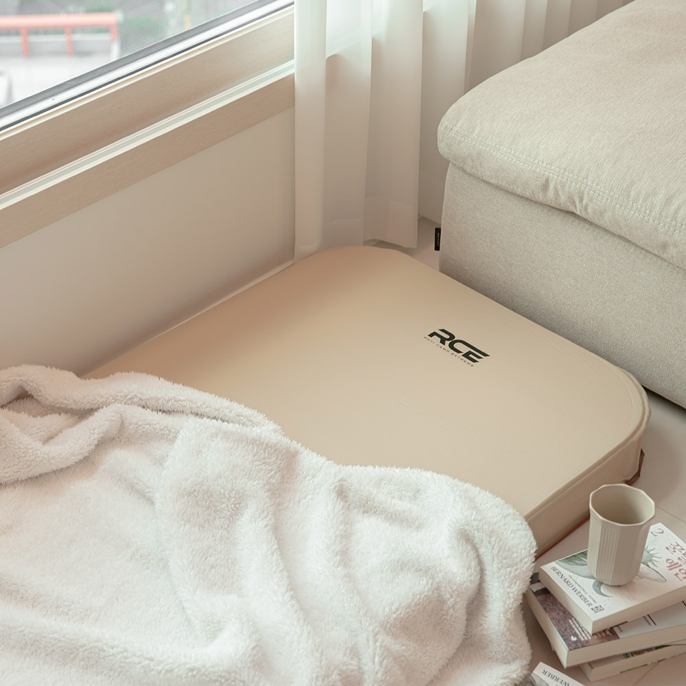 로티캠프 캠핑 자충 에어 매트 침대 매트리스 휴대용 싱글, 10cm, 탄