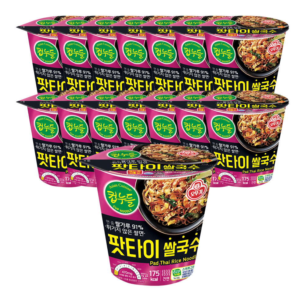 오뚜기 컵누들 팟타이쌀국수 50g 15개 - 메인 이미지