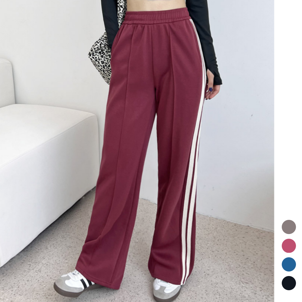 운동긴바지 체육복 여성 일자 와이드 트레이닝 트랙 팬츠