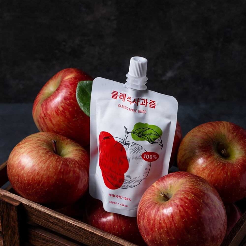 (클래식농원)직접 농사지어 갈아만든 사과즙 100ml 20팩 NFC 착즙 - 상세 이미지 5