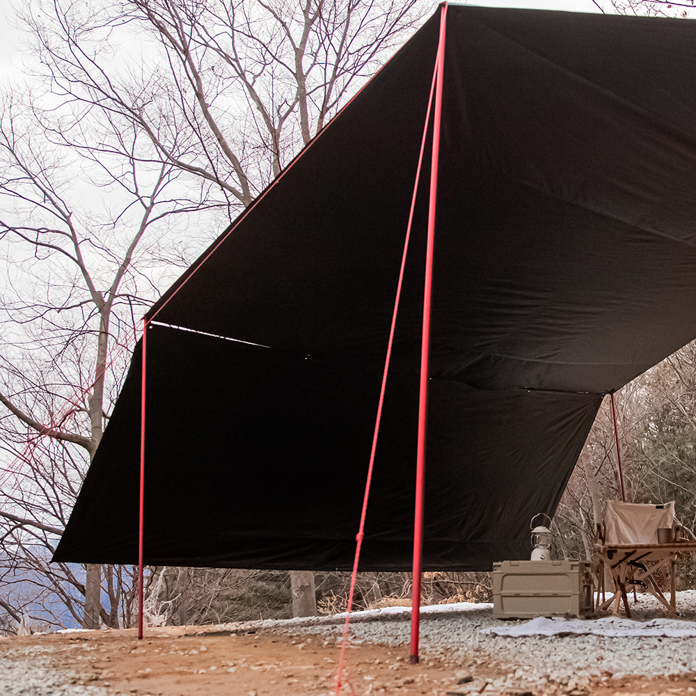 로티캠프 타프 렉타 캠핑 블랙코팅 사이드월 바람막이 그늘막 가림막 BTS-420