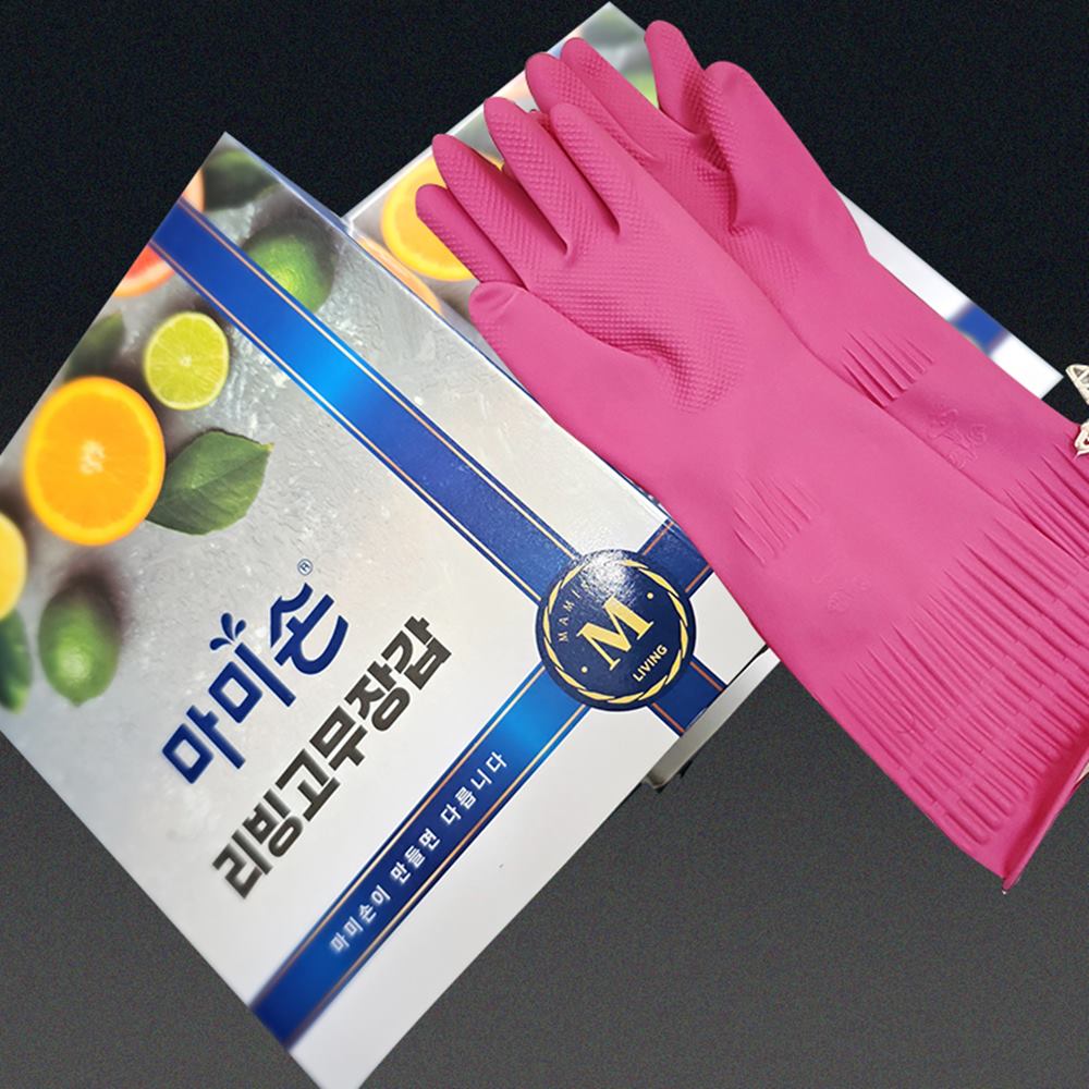 마미손 고무장갑 중형 김장 단체 준비물 - 상품 이미지