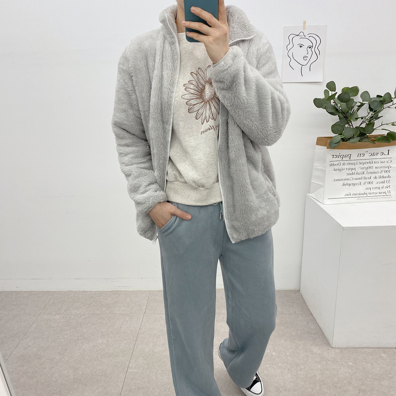 [무배] 카빌 보송보송 후리스 집업 점퍼(6color)(L,XL) 상세 이미지 5