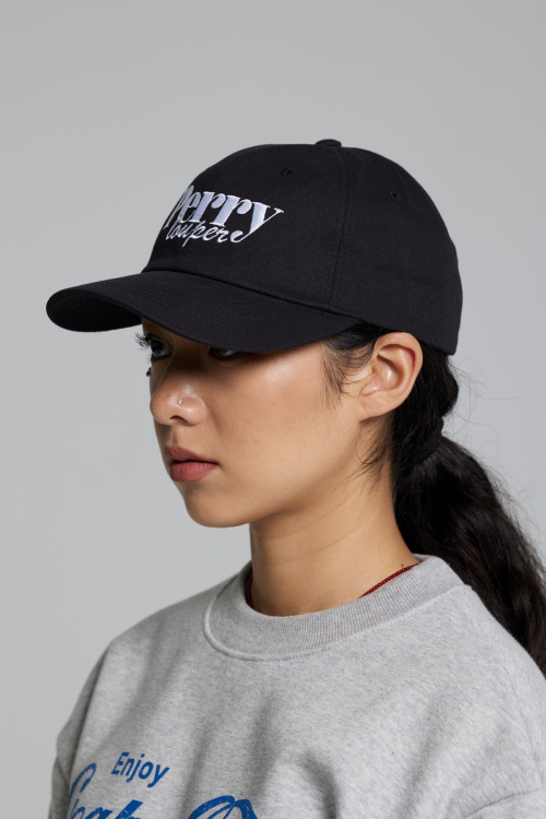 필립페이커 페리로퍼 로고 볼캡 블랙 PERRY LOUPER LOGO BALL CAP BLACK : NEWJICS