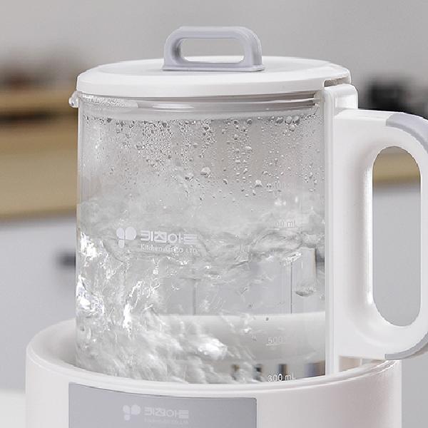 무선전기포트 투명 주전자 보온 온도조절분유포트