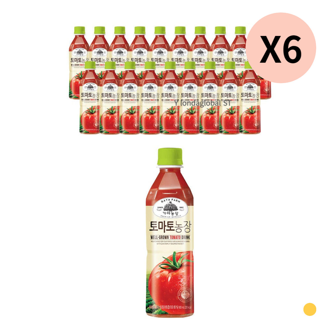 가야농장 토마토주스 건강주스 탕비실 500ml 120개 : 하이하이글로벌