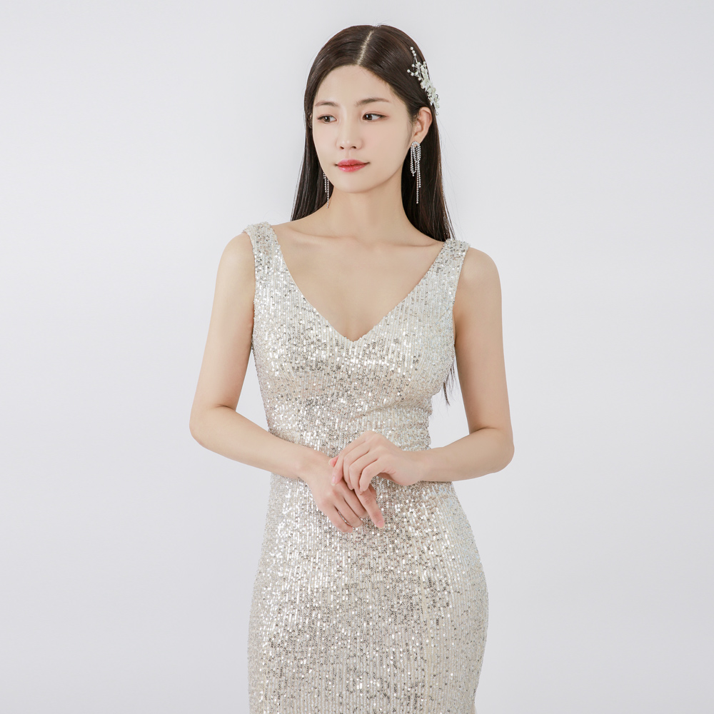 카야 스팽글 시상식드레스 유색 연주복 연주회드레스 합창 합창단드레스 - 상세 이미지 2