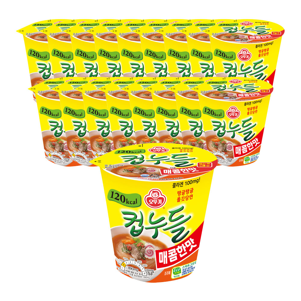 오뚜기 컵누들 매콤한맛 37.8g, 18개 - 메인 이미지