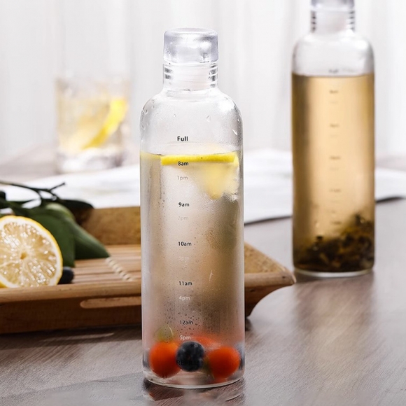1+1 내열유리물병 휴대용 보틀 밀폐 냉장고 물통 보리차 500ml - 상세 이미지 4