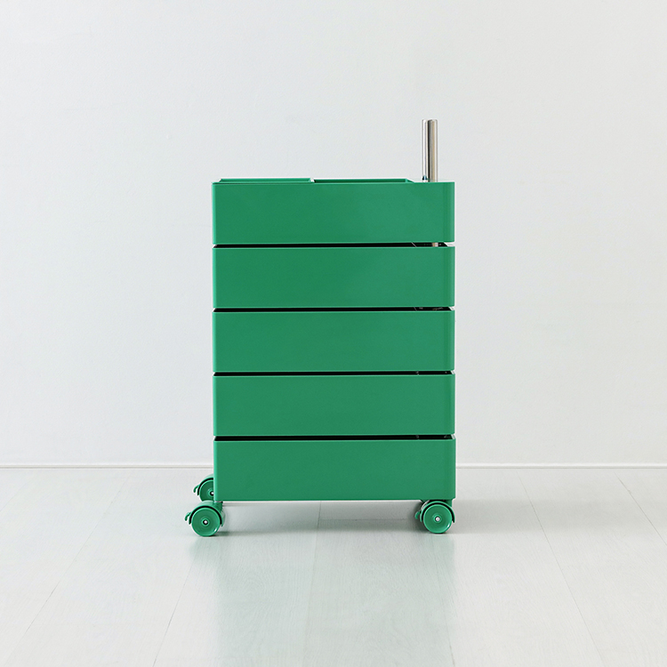 빙그리 회전서랍 트롤리 5단 클래식그린 9536.5958