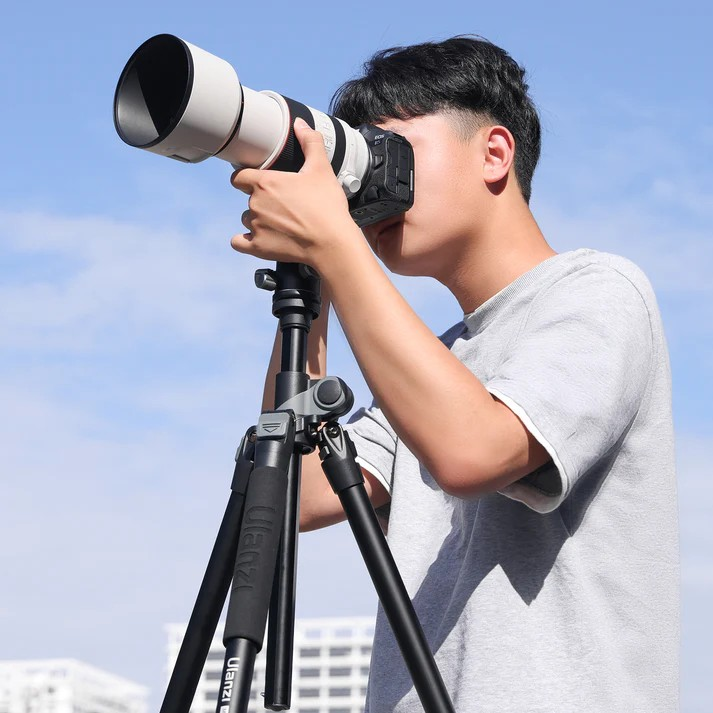 울란지 MT-59 알루미늄 전문가용 카메라 미러리스 4단 앵글 조절 삼각대 이미지 8