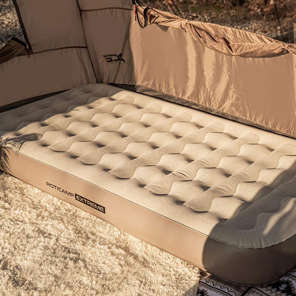로티캠프 에어 매트 자충 캠핑 침대 매트리스 텐트 휴대용 싱글, 탄