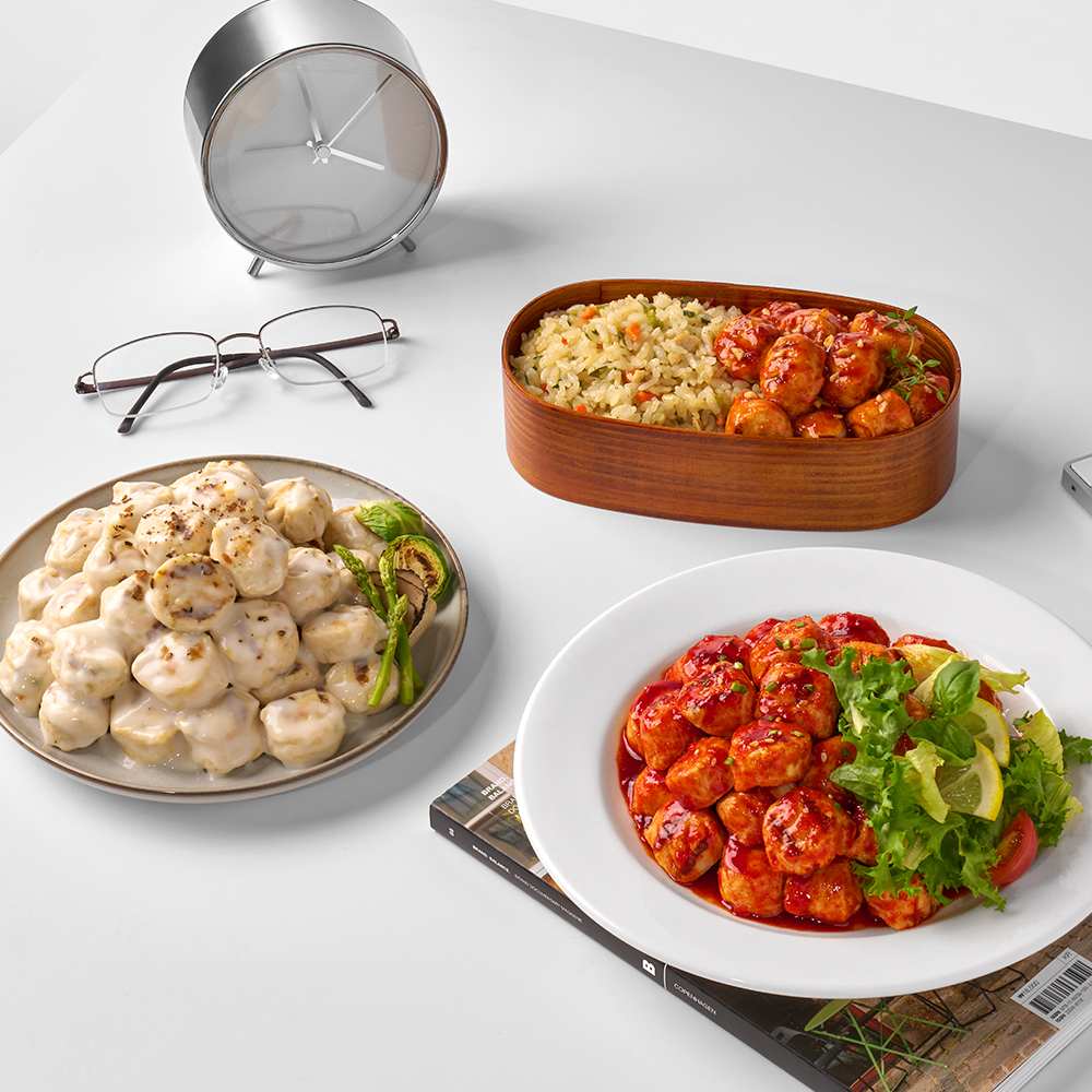한끼통살 닭가슴살 볼 100g 5종 세트 (10개입) 소스 이미지 4