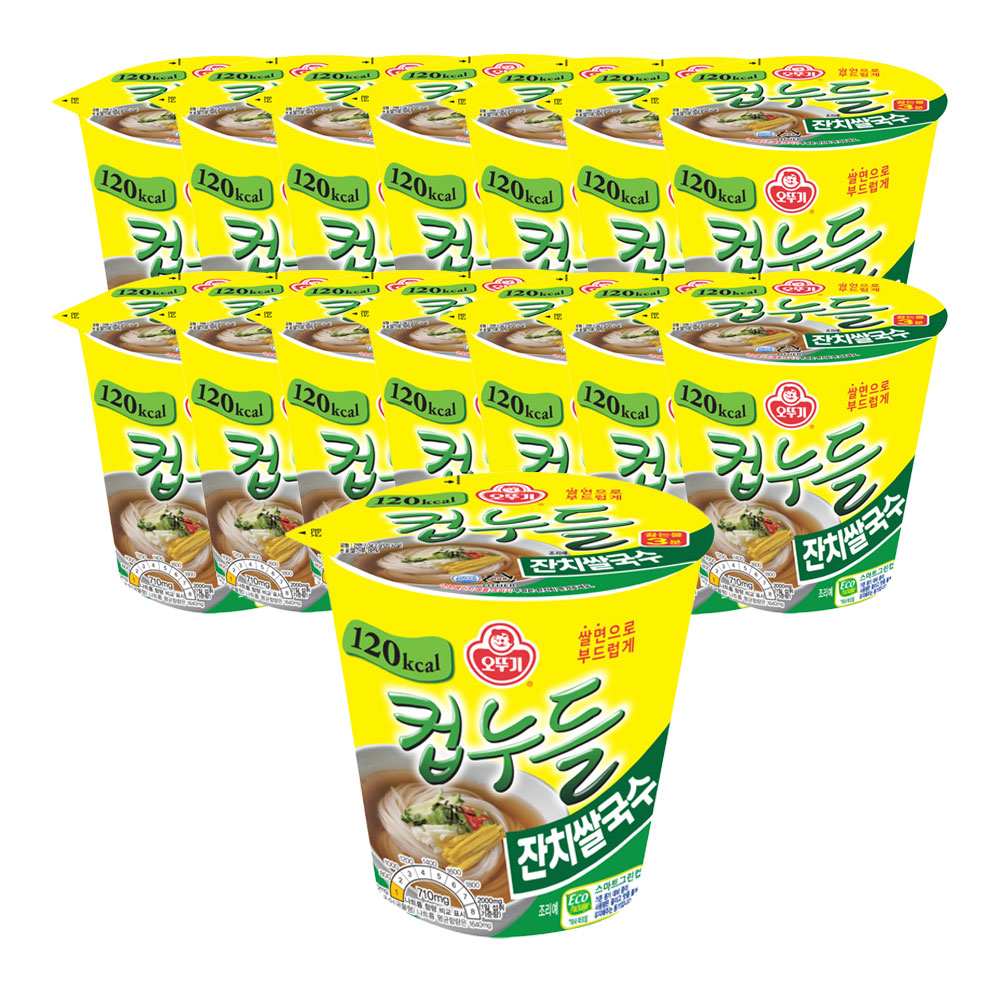 오뚜기 컵누들 잔치쌀국수 34.2g, 15개 - 메인 이미지