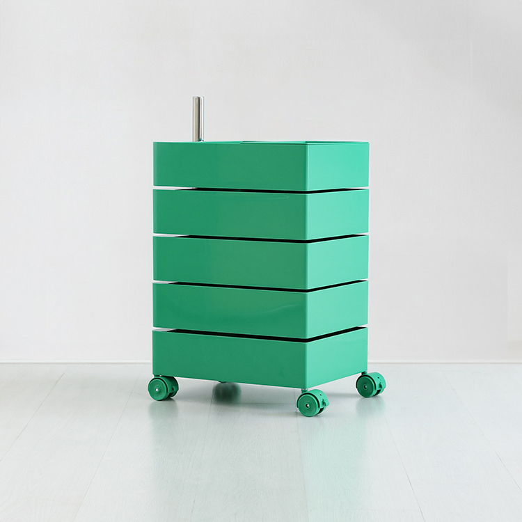 빙그리 회전서랍 트롤리 5단 클래식그린 9536.5958