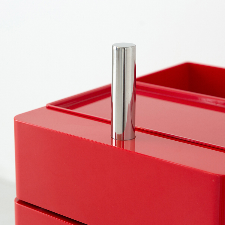 빙그리 회전서랍 트롤리 5단 레드 9823.2122